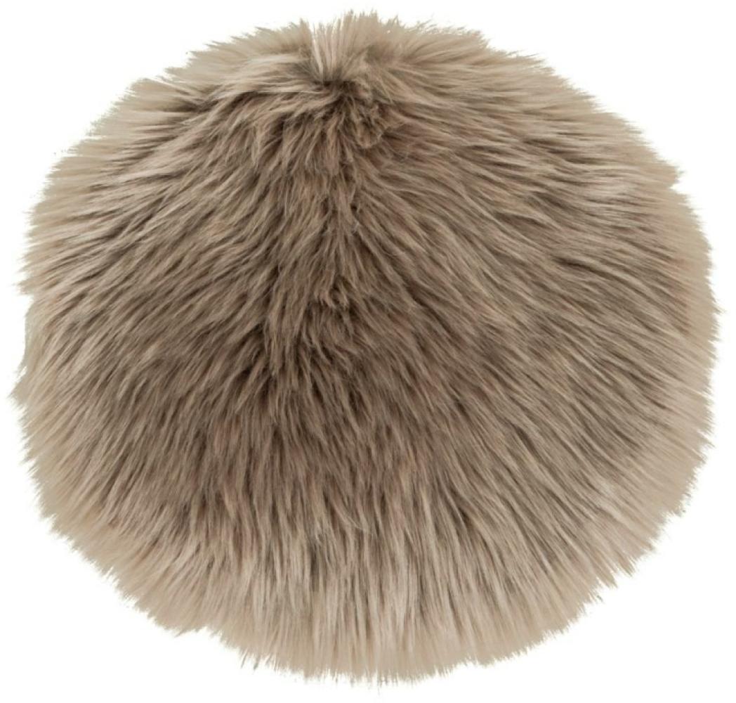 Lammfell Sitz Künstlich, Pilz, ø35 cm Bild 1