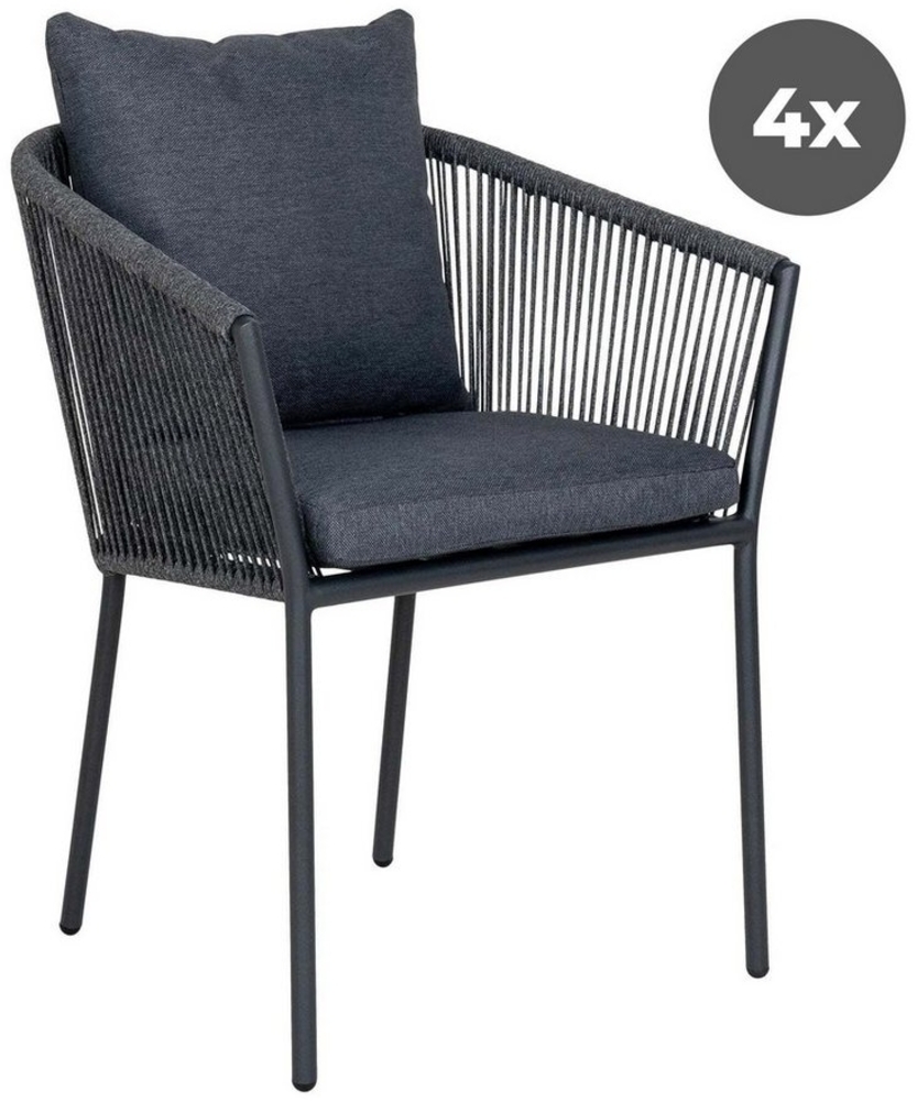 Luxusbetten24 Gartenstuhl Tavira, mit Aluminniumrahmen inklusive weicher Polsterung Bild 1