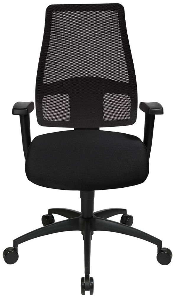 Drehstuhl Caesar / Comfort SY, Netzstoff, Stoff, Schwarz, 70 x 118 x 70 cm Bild 1