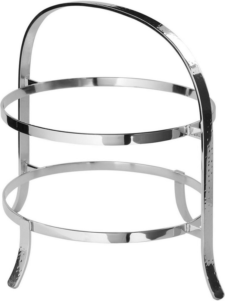 Fink Etagere PLATE, mit feiner Hammerschlagstruktur, Aluminium, (1-tlg), für 2 Speiseteller Ø 27 cm Bild 1