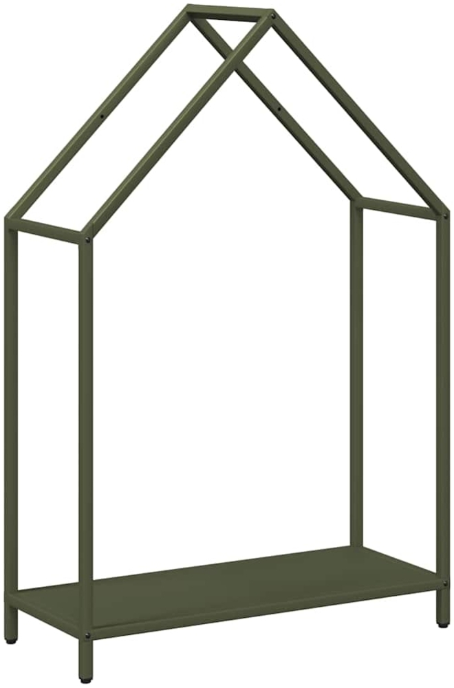 vidaXL Brennholzregal Olivgrün 60x25x90 cm Kaltgewalzter Stahl 864310 Bild 1
