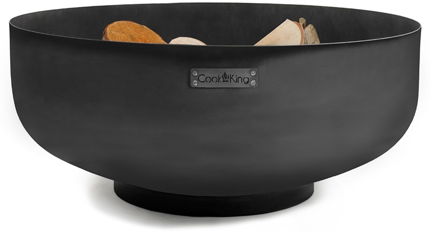 CookKing Stahl Feuerschale Palermo XXL | Schwarz | Ø 80x35 cm Bild 1