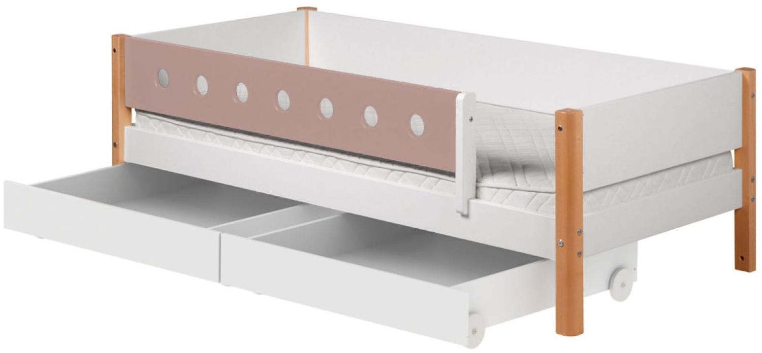 Flexa White Einzelb. Schübe 90x190 Light Rose Pfosten birke Bild 1