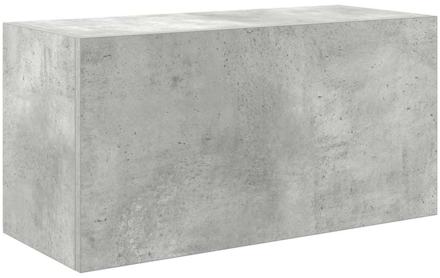 Bad-Wandschrank Betongrau 60 x 25 x 30 cm Holzwerkstoff Bild 1
