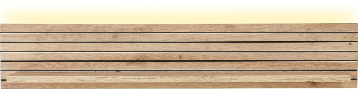 Wandboard >Core< in Artisan Eiche Dekor, MDF, Spannplatte - 120x22x23cm (BxHxT) Bild 1