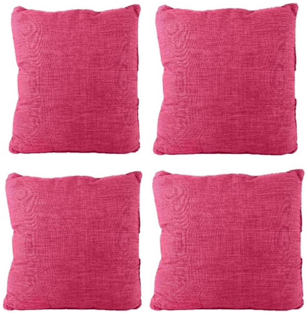 Kissenbezug (4 Stück) bordeaux 40x40 cm Bild 1