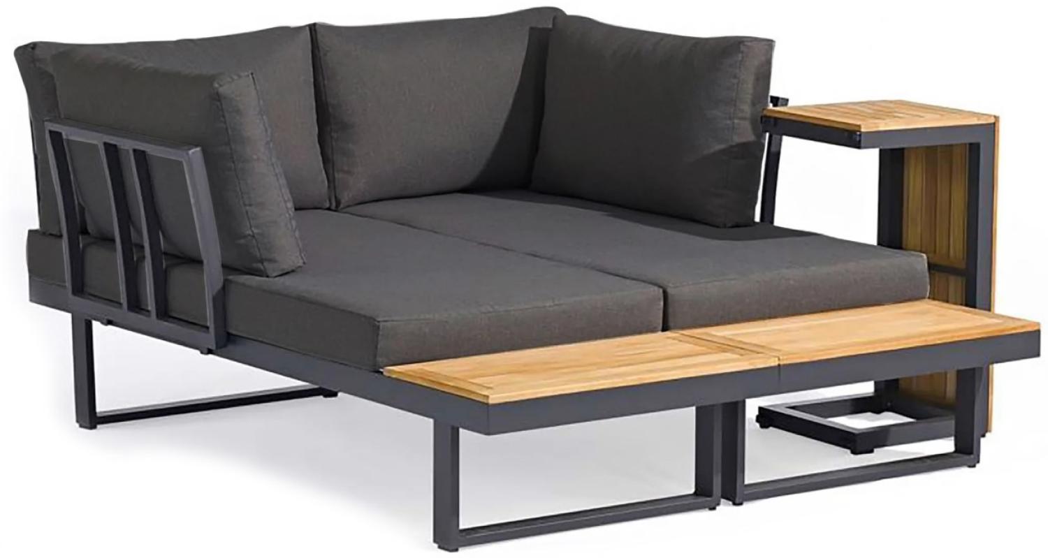 osoltus Aluminium Lounge Set Sofa Ecklounge Gartenlounge Delft NATUR Bild 1