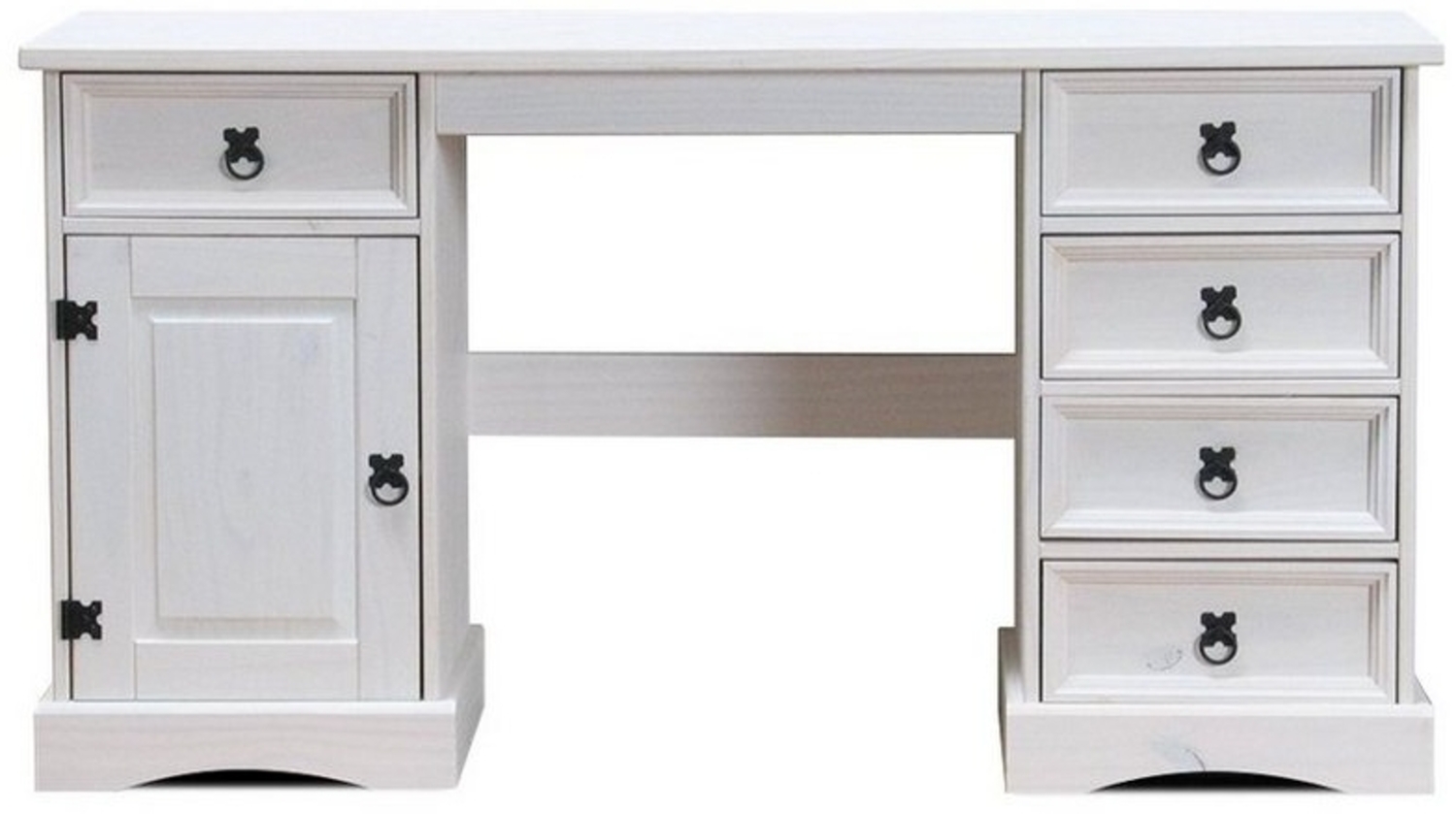 ebuy24 Schreibtisch New Mexico Schreibtisch Breite 141 cm, Höhe 76 cm Bild 1