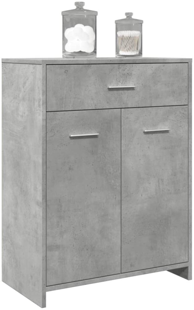 vidaXL Badezimmerschrank Betongrau 60x33x80 cm Holzwerkstoff 856286 Bild 1