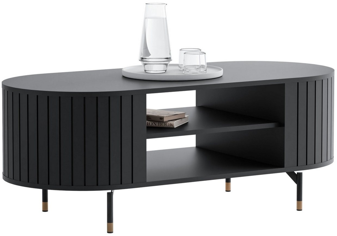 Lookway Couchtisch ELODIE mit Ablage – modern, elegant & funktional (1x Couchtisch), Breite: 104 cm Bild 1