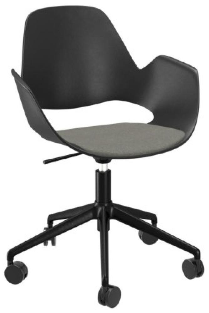 Bürostuhl FALK Aluminium schwarz hellgrau Bild 1