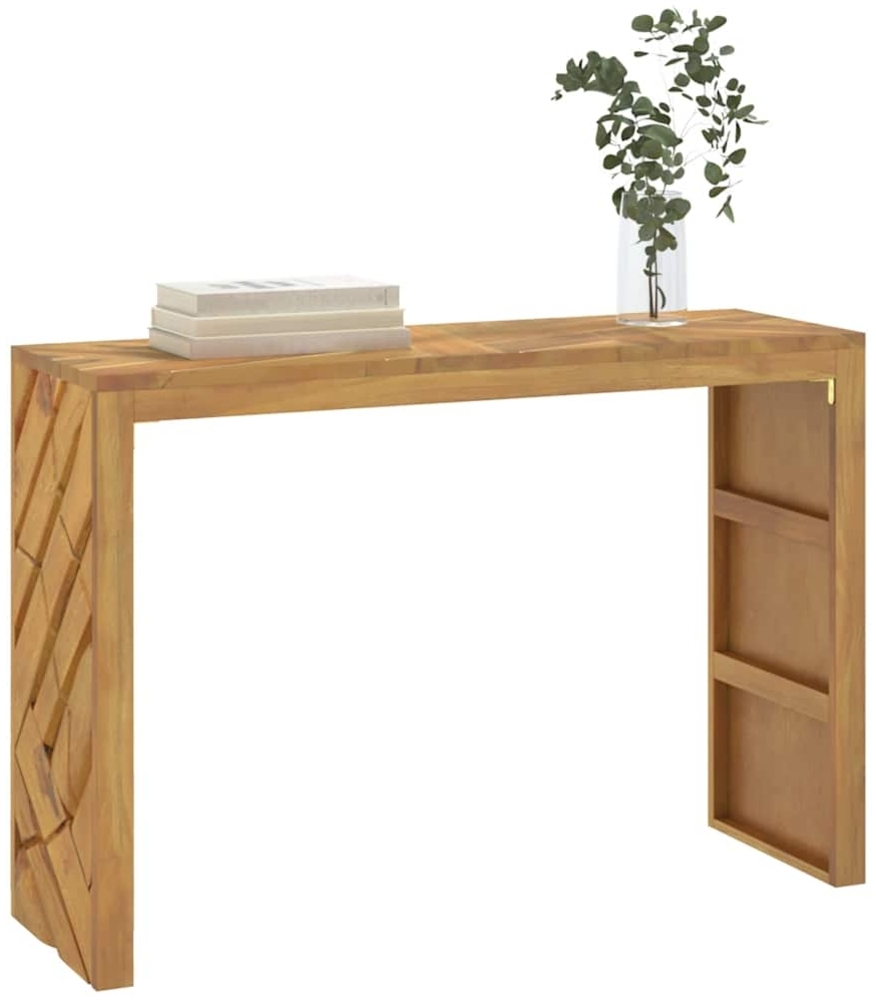 vidaXL Konsolentisch 110x35x75 cm Massivholz Teak 4009314 Bild 1