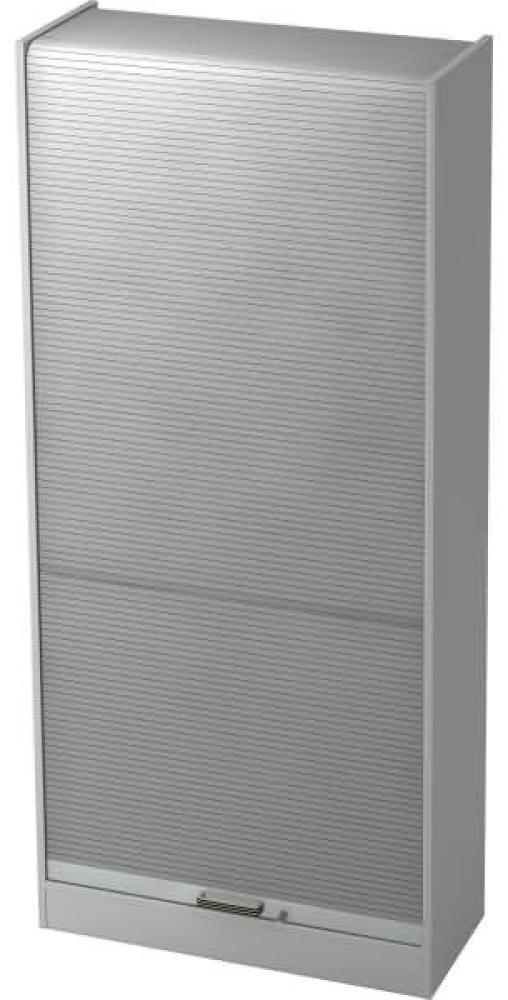 Rollladenschrank 90cm, 5OH SG Grau Bild 1