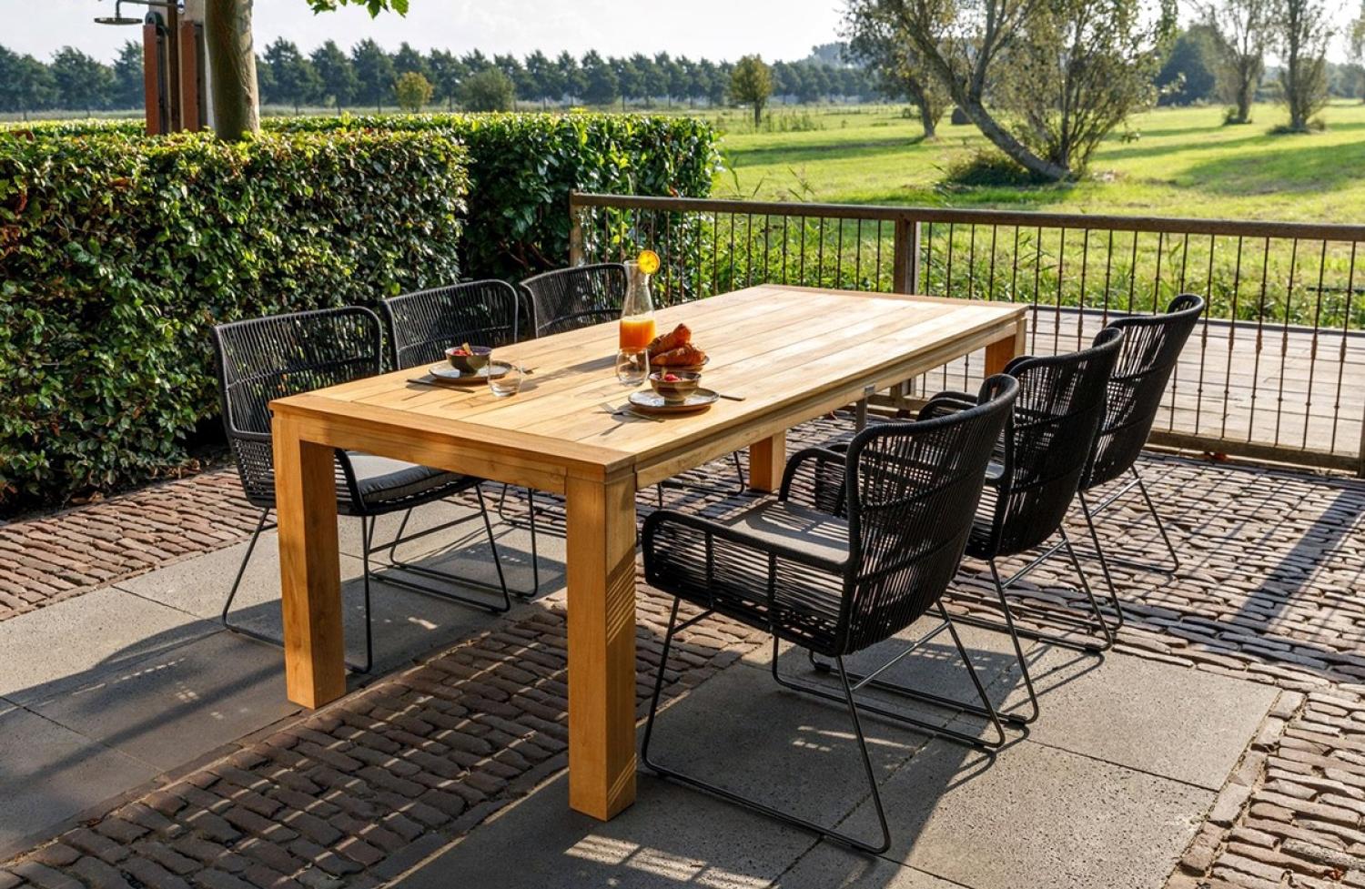 Esstisch Stella - Teak Natur - 220x100 cm Bild 1