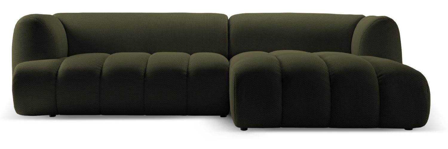 Micadoni Modulares Ecksofa Harry 4-Sitzer Rechts 3D-Stoff Amazonas Grün Bild 1