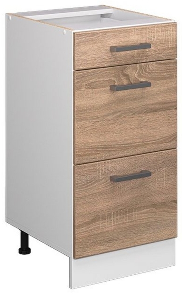 Vicco Küchenunterschrank Sonoma 40 cm mit Schubladen, ohne Arbeitsplatte, R-Line Bild 1