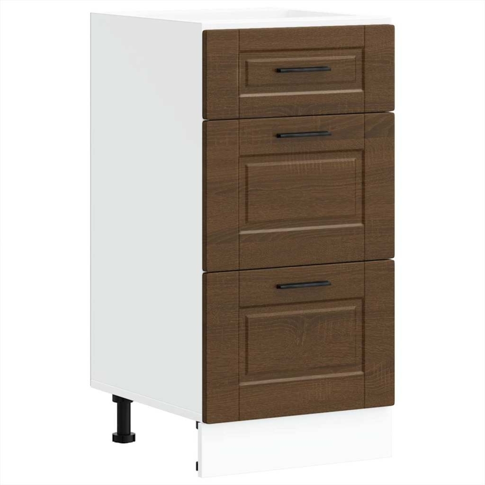 vidaXL Küchenunterschrank Porto Braun Eichen-Optik Holzwerkstoff 854227 Bild 1