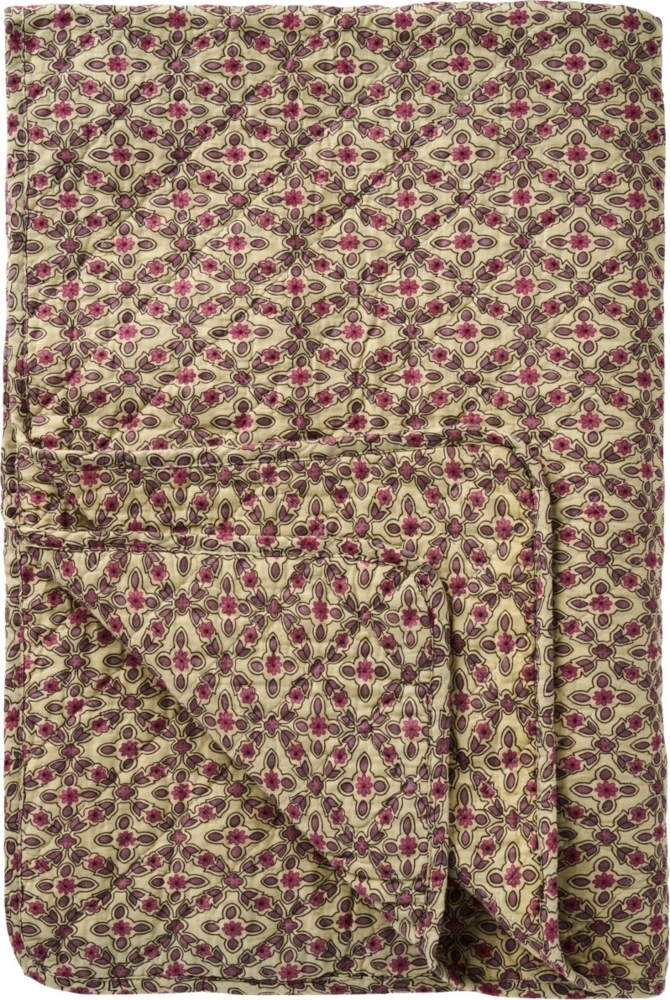 Ib Laursen Decke Quilt Tagesdecke Überwurf 180x130cm Muster Beere Lila 07942-65 Bild 1