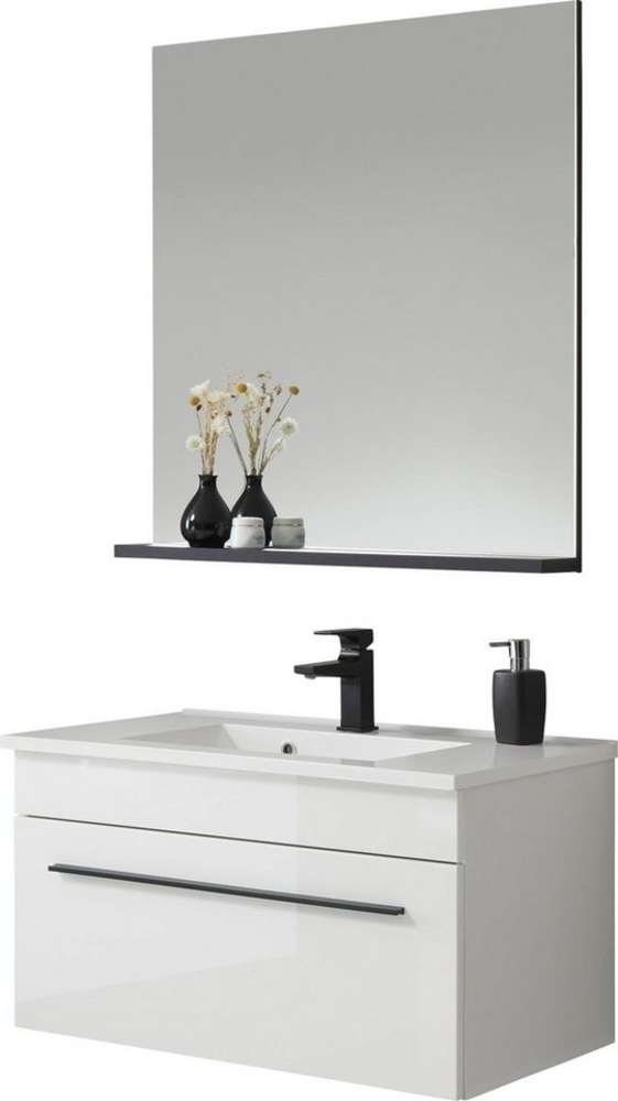 INOSIGN Badmöbel-Set Cantara, (Set, 2-St), Fronten in Hochglanz Bild 1