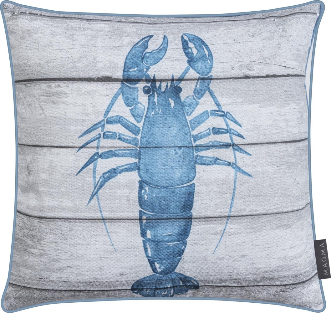 Magma Heimtex Kissenhülle Kissenbezug Mare Krabbe Hummer Meer Küste Nordisch mit Keder 40x40cm, (1 Stück), Beidseitg bedruckt Bild 1