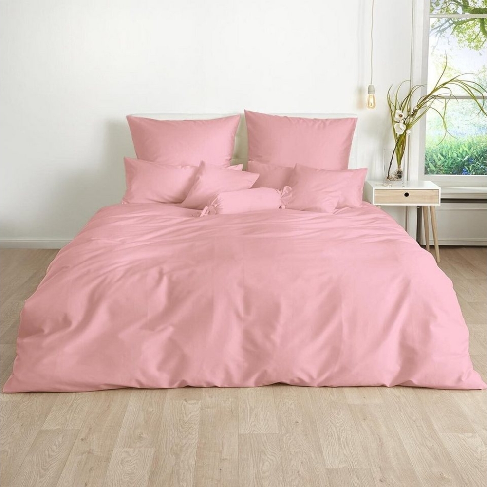 TRAUMSCHLAF Bettwäsche Uni, Mako Satin, 2 teilig, pflegeleichter Mako-Satin Bild 1