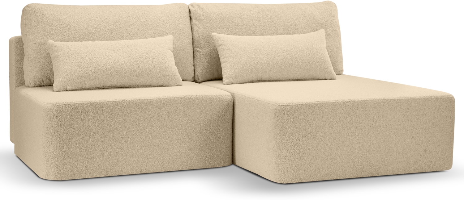 Ecksofa (B/H/T: 213x95x158 cm) in Beige Bild 1
