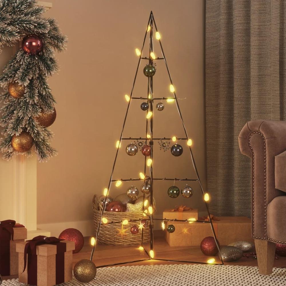 vidaXL Metall-Weihnachtsbaum für Dekorationen Schwarz 100 cm 359600 Bild 1