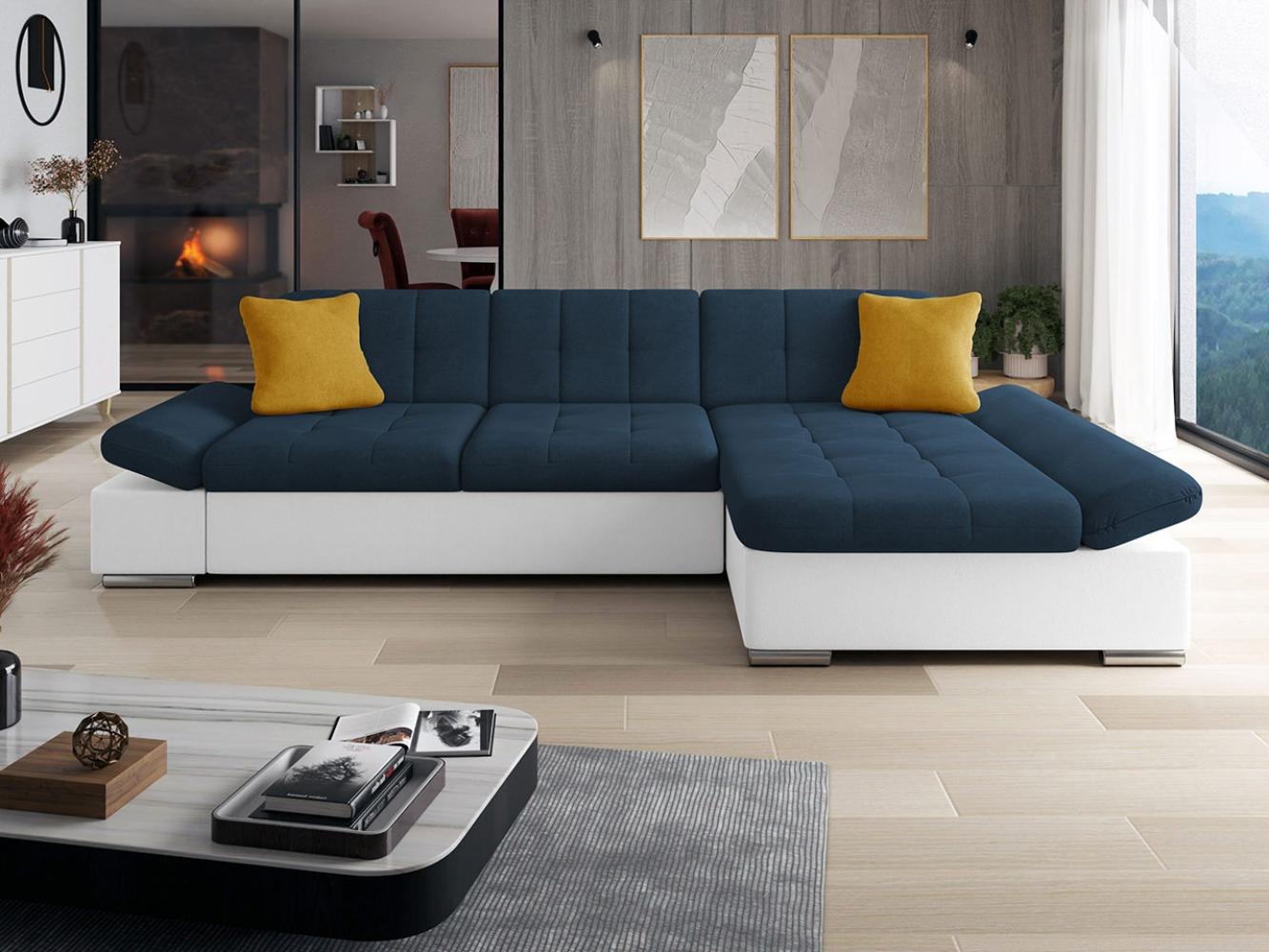 Ecksofa Malwi, Seite: Rechts, Farbe: Soft 017 + Uttario Velvet 2967 + Uttario Velvet 2959 Bild 1