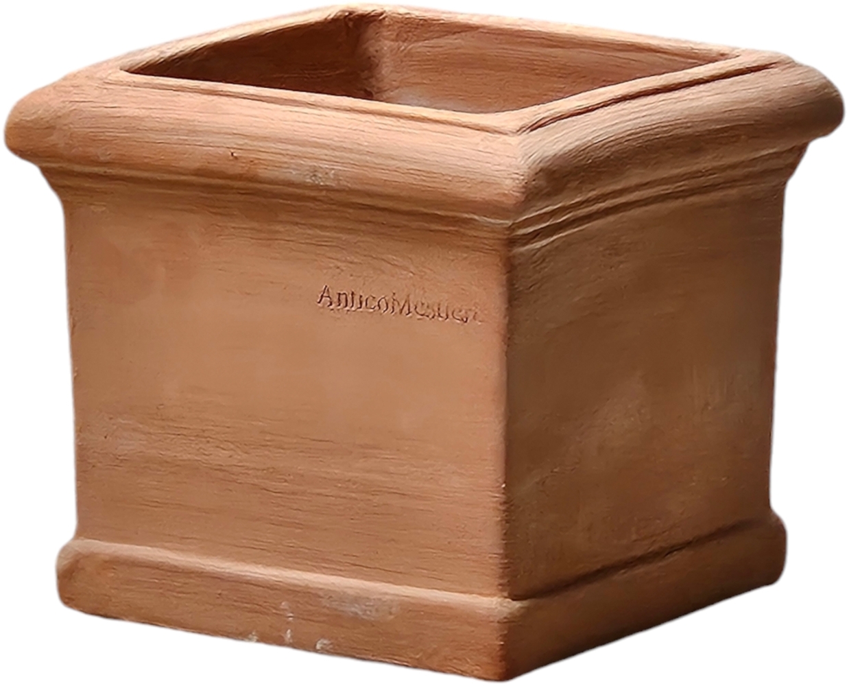 Pflanzgefäß Blumentopf Terrakotta Modell "Cubo Liscio" 25cm frostfest Bild 1