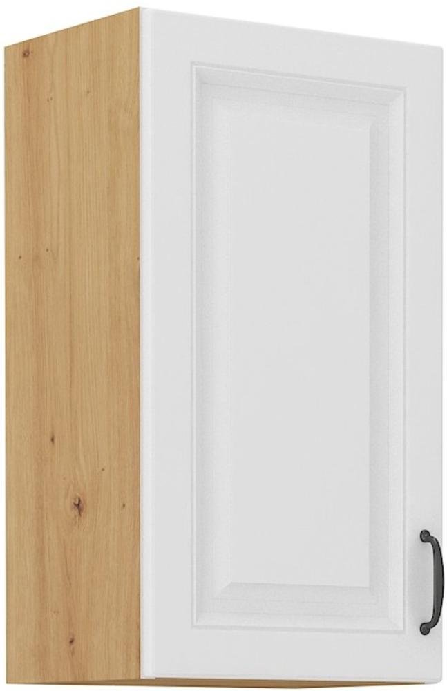 Hängeschrank 40 cm Stilo Weiss + Eiche Artisan Küchenzeile Küchenblock Küche Bild 1