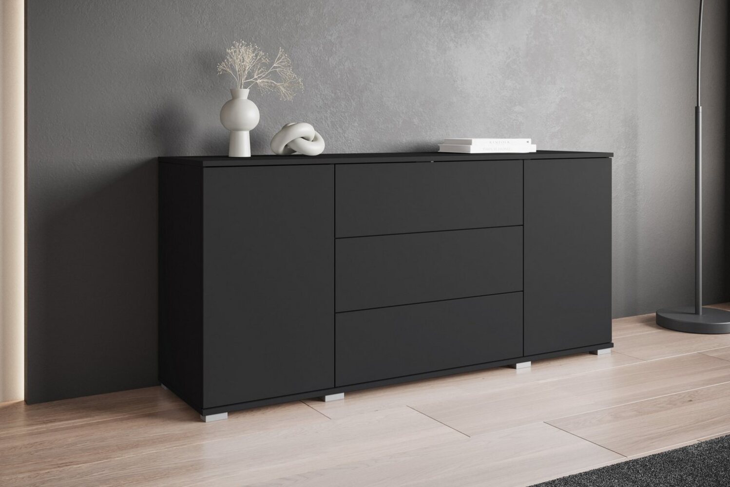 INOSIGN Sideboard Kenia (1 St), Modernes Sideboard mit 3 Schubladen und 4 Fächern, Breite 150 cm Bild 1