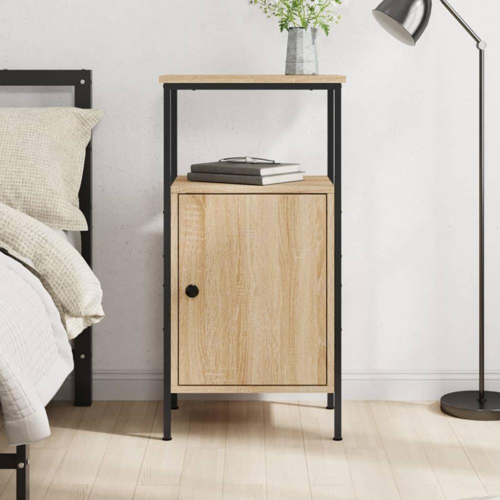 vidaXL Nachttisch Sonoma-Eiche 41x31x80 cm Holzwerkstoff 825925 Bild 1