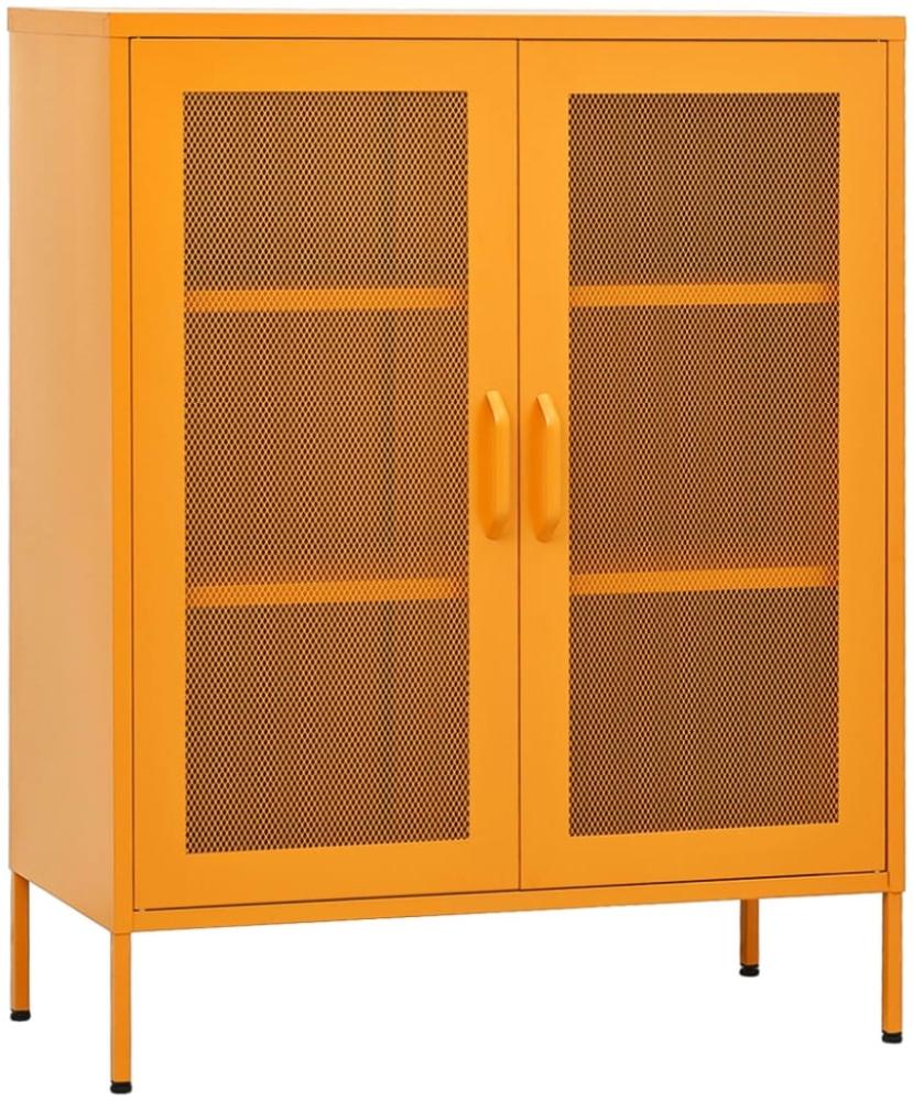 vidaXL Lagerschrank Senfgelb 80x35x101,5 cm Stahl [336173] Bild 1