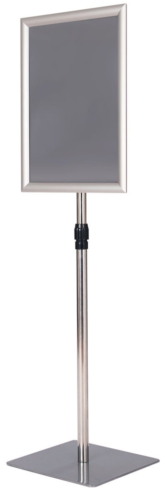 Infoständer A3 2er Set Informationsständer höhenverstellbar Plakatständer Kundenstopper Silber Bild 1