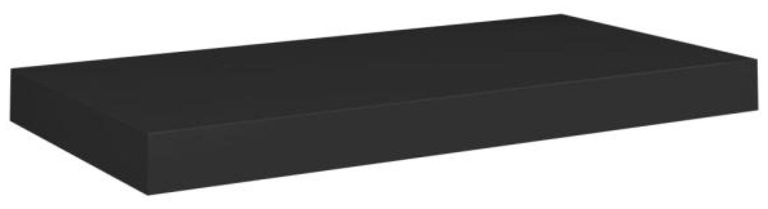 vidaXL Schweberegal Schwarz 50x23x3,8 cm MDF 323829 Bild 1