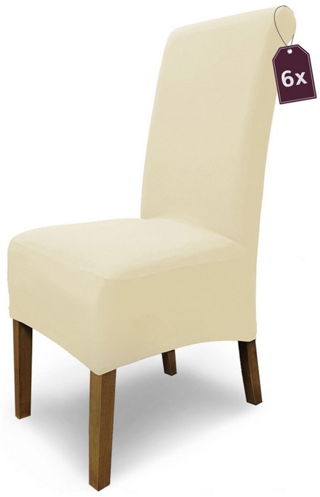sh SCHEFFLER-HOME LIVE HOMESTYLE Stuhlhusse Moderner Stuhlbezug "Emma" aus elastischer Baumwolle, abnehmbarer & waschbarer Spannbezug für Stühle Bild 1