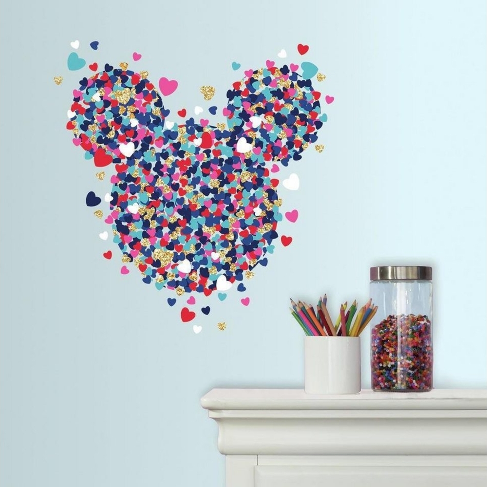 RoomMates Wandsticker DISNEY Minnie Maus Confetti Herz Bild 1