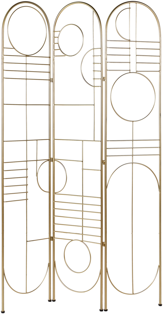 Raumteiler 3-teilig TURANIA Gold 100 cm 170 cm Bild 1