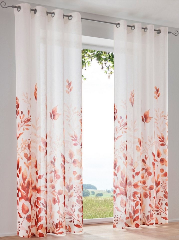heine Gardine Dekostore, Ösen (1 St), halbtransparent, Fertigstore gerade Form Bild 1