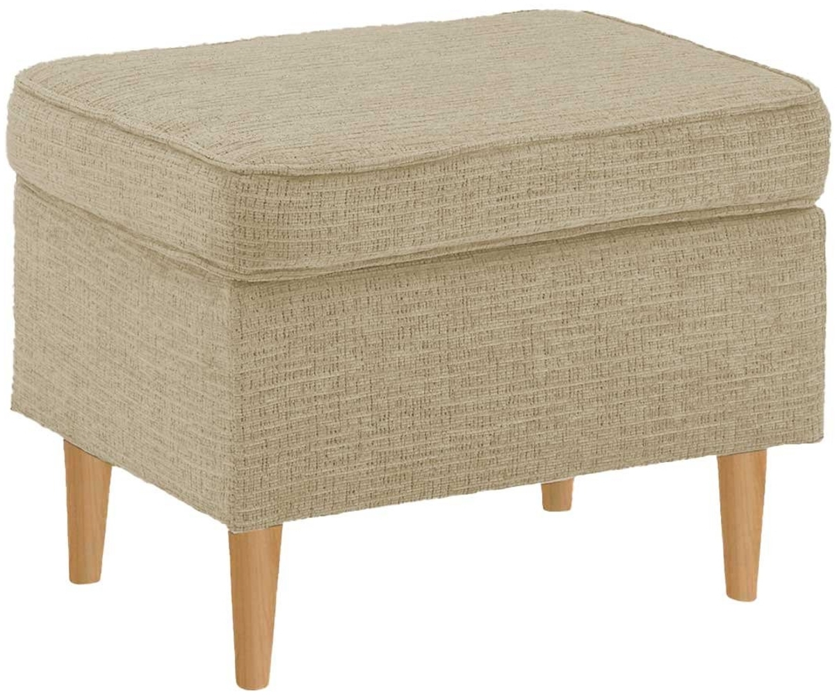 Hocker Cadiz / Charlotte A, Polyester, Beige, 63 x 43 x 42 cm Bild 1