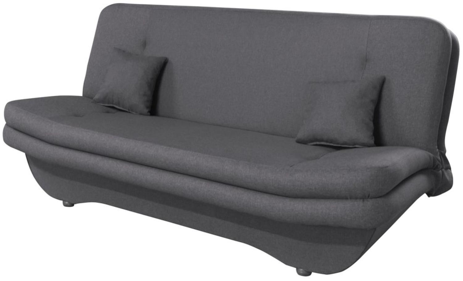 Klick-klack-Sofa Schlafsofa KANDY in Stoff Dunkelgrau Bild 1