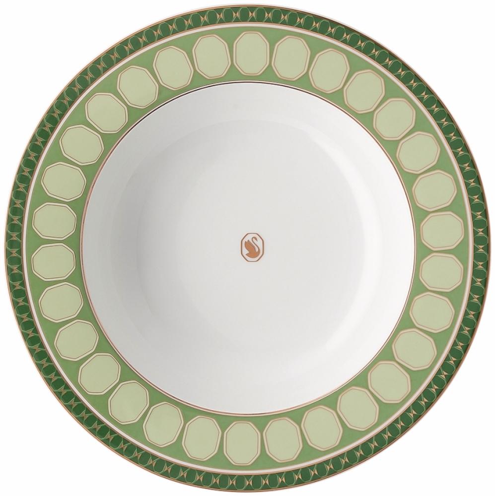 Suppenteller 24 cm Signum Fern Rosenthal x Swarovski Suppenteller, Spülmaschinengeeignet Bild 1