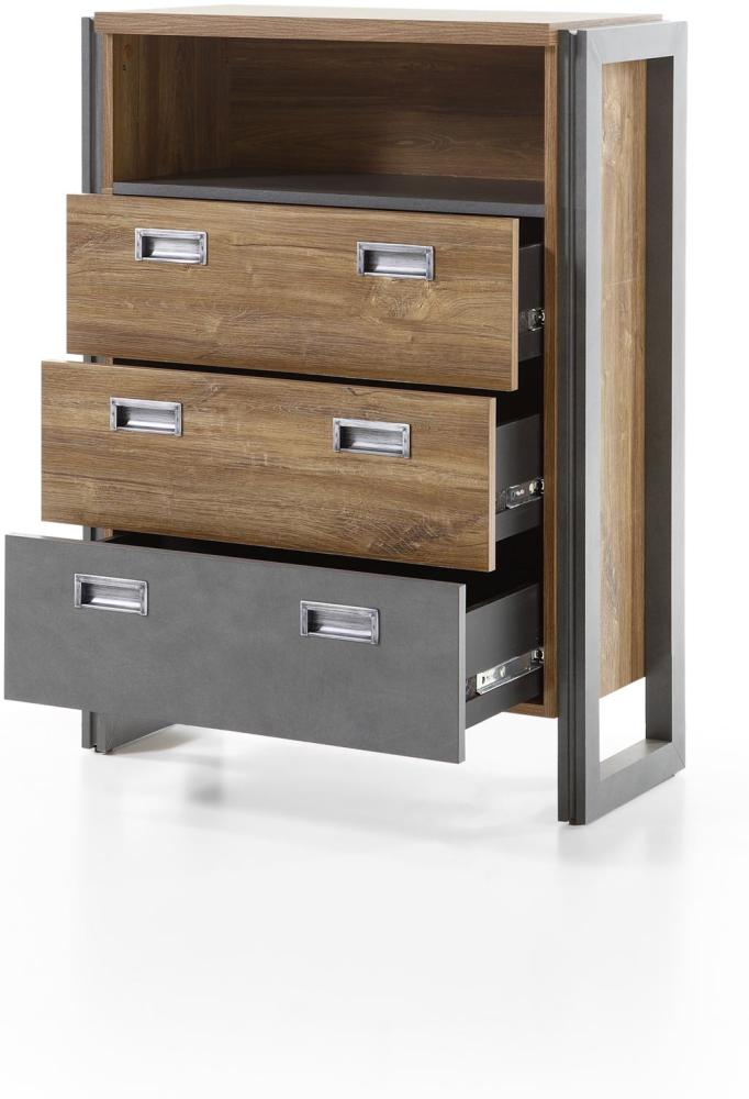 Kommode Detroit - Industrial Stirling Oak - Schubkästen Bild 1