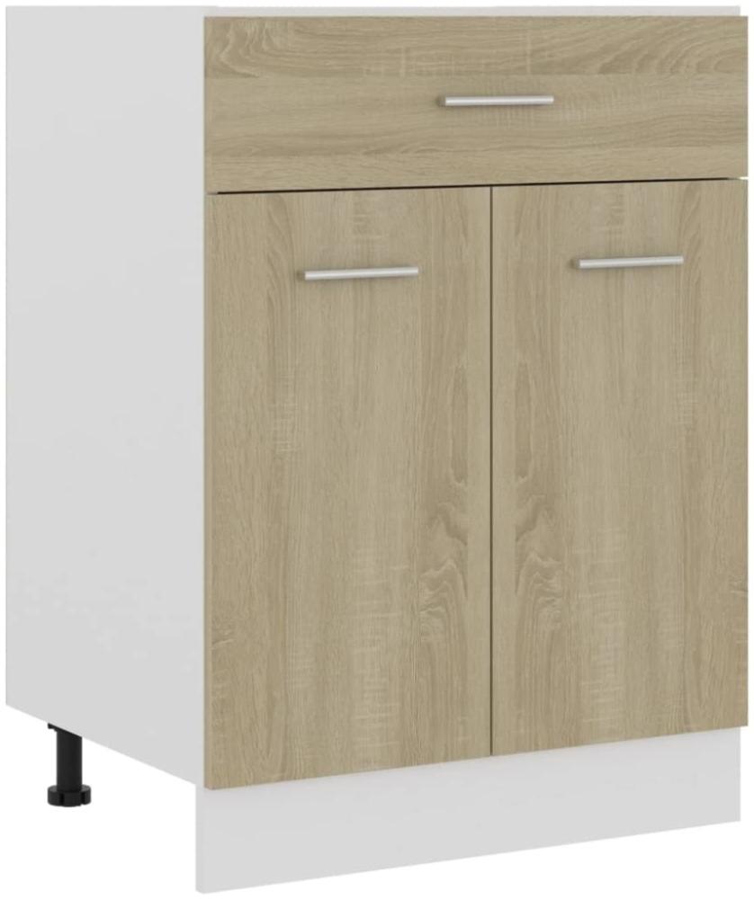 Schubunterschrank Sonoma-Eiche 60 x 46 x 81,5 cm Holzwerkstoff Bild 1