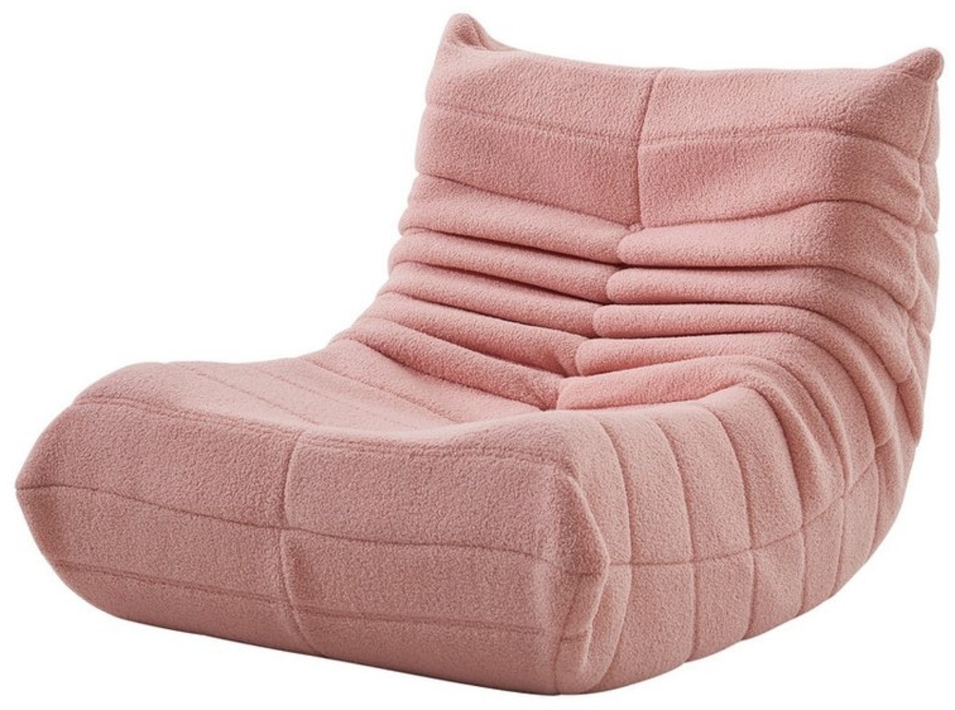 WISHDOR Sitzsack Wohnzimmer Sofa Loungesessel Einzelsofa (Teddyfleece+Schaumstoff mit hoher Dichte, 1 St, Interne rahmenlose Struktur), Produkt als komprimierte Verpackung Bild 1