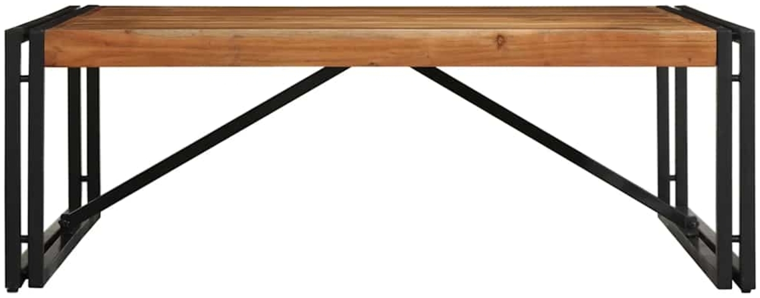 vidaXL Couchtisch 100x100x35 cm Raues Massivholz Akazie 4016669 Bild 1