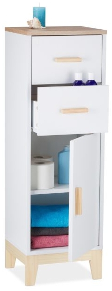 Badezimmerschrank mit 2 Schubladen Bild 1