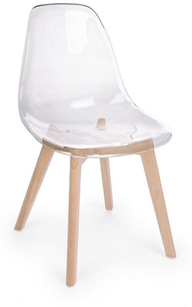 Bizzotto Stuhl Easy 4er-Set aus Kunststoff, Transparent Bild 1