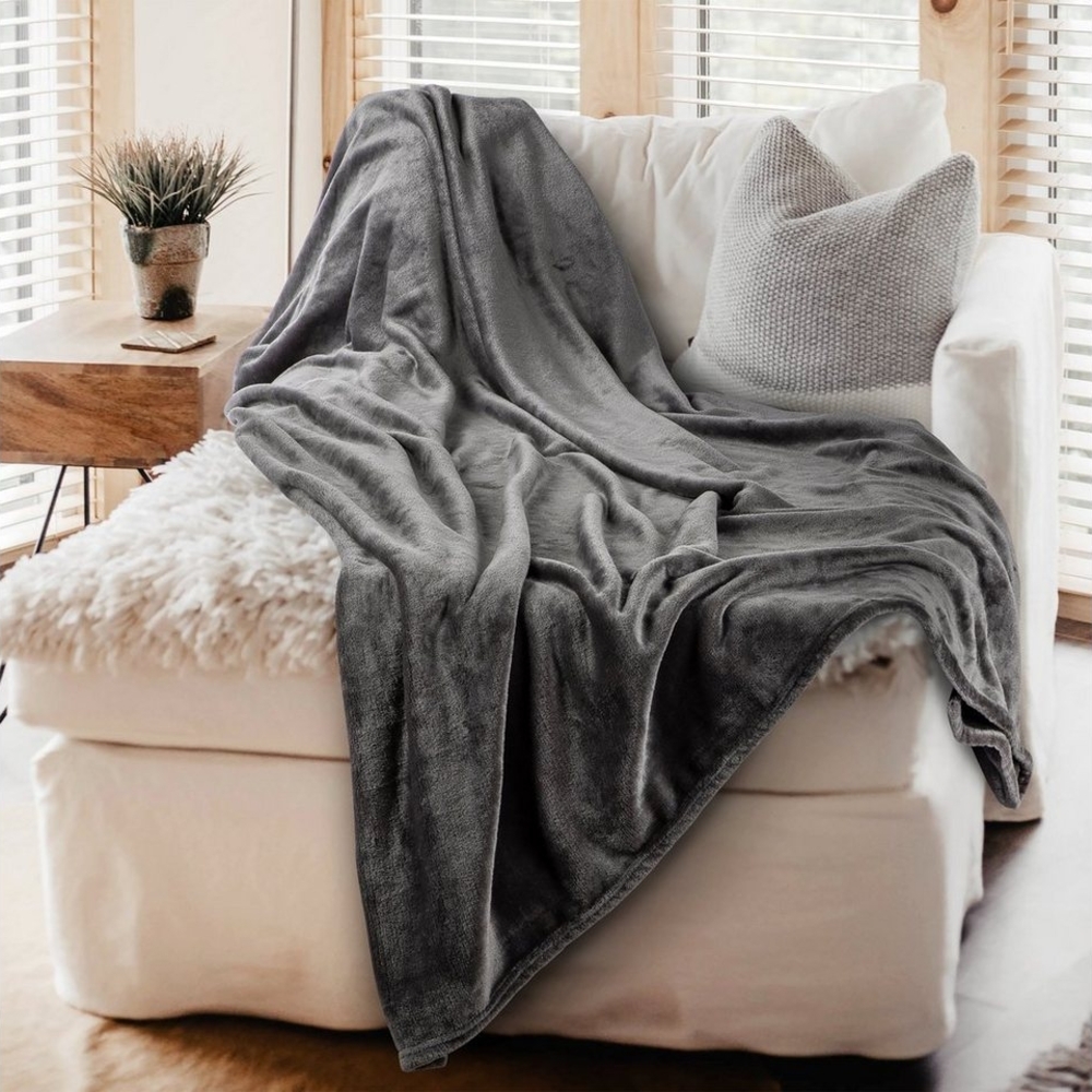 Devior Tagesdecke Cashmere-Kuscheldecke Wohndecke Tagesdecke Bettüberwurf Sofaüberwurf Bett Sofa Tages Decken Bild 1