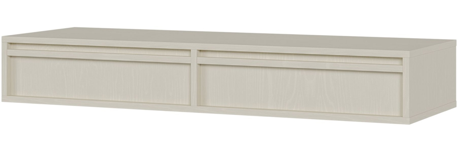 Selsey 'Evo' Schminktisch hängend mit 2 Schubladen, beige, ca. 17 x 110 x 38 cm Bild 1